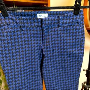 Black & Blue Houndstooth Skinny Pants!